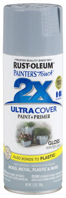 Hardware store usa |  PT2X12OZ GLS WGRY Paint | 334049 | RUST-OLEUM