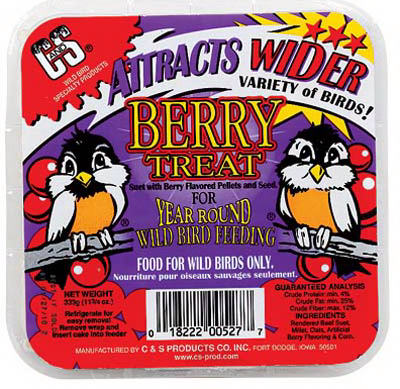 Hardware store usa |  11.75OZ Berry Suet Cake | 12527 | C & S PRODUCTS CO INC