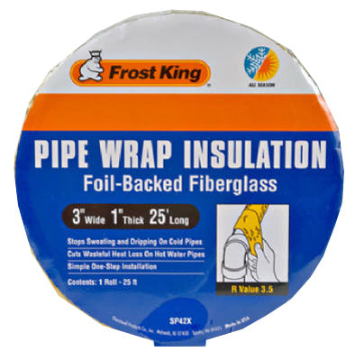 Hardware store usa |  1x3x25' FBG Pipe Wrap | SP42X/16 | THERMWELL PRODUCTS