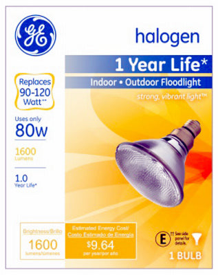 Hardware store usa |  GE 80W Halo FLD Bulb | 62706 | G E LIGHTING