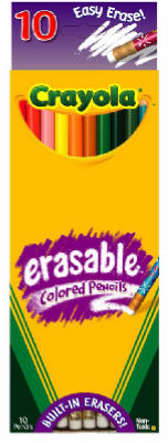 Hardware store usa |  10CT Erase Color Pencil | 68-4410 | CRAYOLA LLC