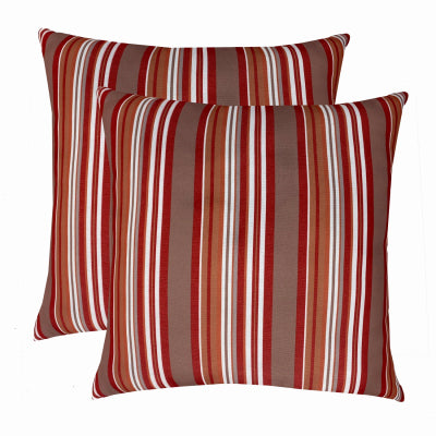 Hardware store usa |  RED Stripe Toss Pillow | 254011 | J&J GLOBAL LLC