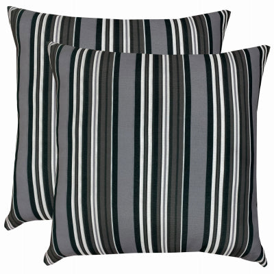 Hardware store usa |  GRY Stripe Toss Pillow | 254012 | J&J GLOBAL LLC