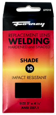 Hardware store usa |  2x4-1/4 #10 Shade Lens | 57010 | FORNEY INDUSTRIES INC