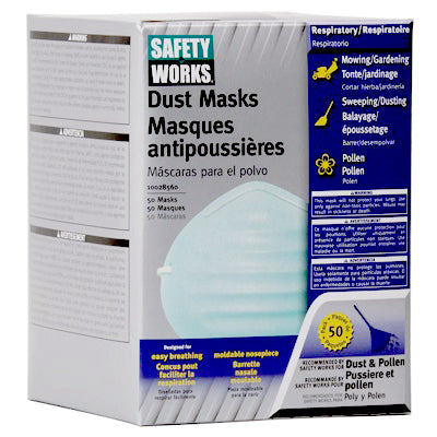 Hardware store usa |  50PK NonToxic Dust Mask | 10028560 | SAFETY WORKS INC