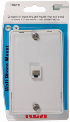Hardware store usa |  WHT Phone Wall Jack | TP251WHRV | AUDIOVOX