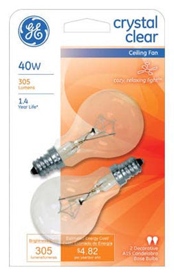 Hardware store usa |  GE2PK 40W CLR Fan Bulb | 71393 | G E LIGHTING