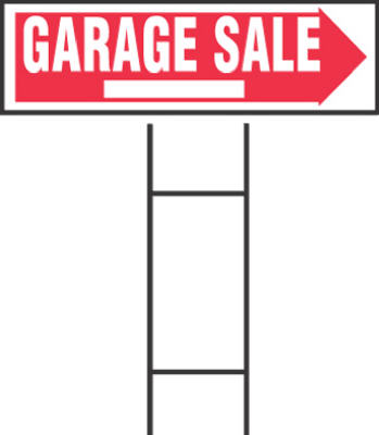 Hardware store usa |  6x24 Garage Sale Sign | 842228 | HILLMAN FASTENERS