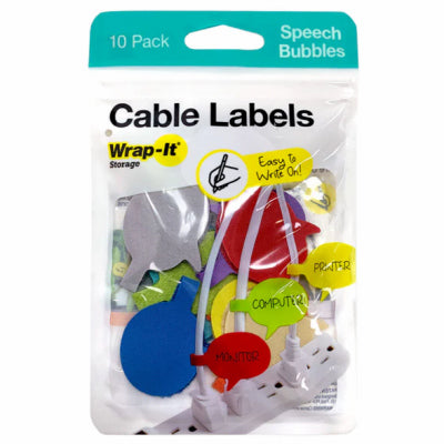 Hardware store usa |  10PK Cable Labels | 410-CL-BB-MC | JJAAMM LLC