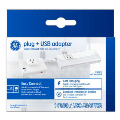 Hardware store usa |  GE Plug + USB Adapter | 93129182 | G E LIGHTING