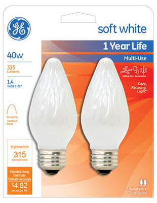 Hardware Store USA | GE2PK 40W WHT Flam Bulb