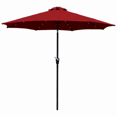 Hardware Store USA | FS 9' RED LED Umbrella