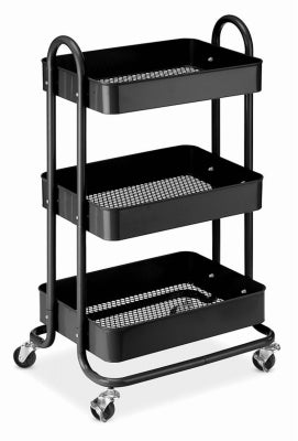 Hardware Store USA | 3T BLK MTL Util Cart