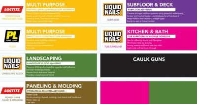Hardware Store USA | Const Adhes POP Kit F23
