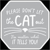 Hardware Store USA | 12x12 Cat Out Sign | Pack Of 4