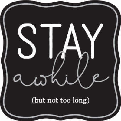 Hardware Store USA | 12x12 Stay Awhile Sign | Pack Of 4