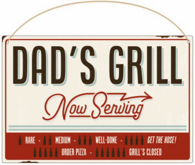 Hardware Store USA | 11x7 Dad's Grill Sign | Pack Of 4