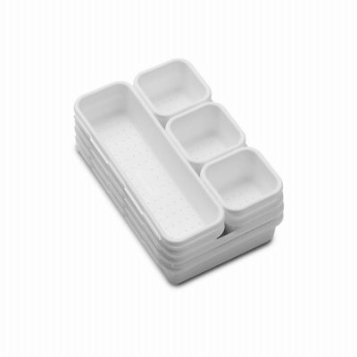 Hardware Store USA | 8PC WHT Interlock Bins