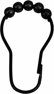 Hardware Store USA | 12PK BLK Curtain Hooks