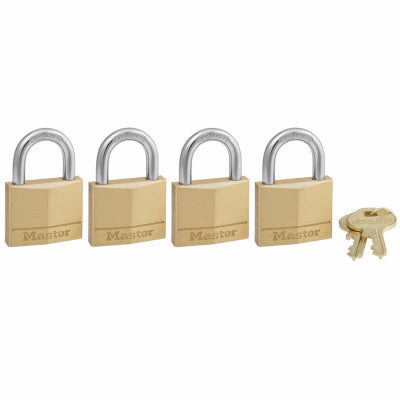 Hardware Store USA | 4PK BRS Padlock