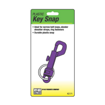 Hardware Store USA | Plas KeySnap/Split Ring | Pack Of 5