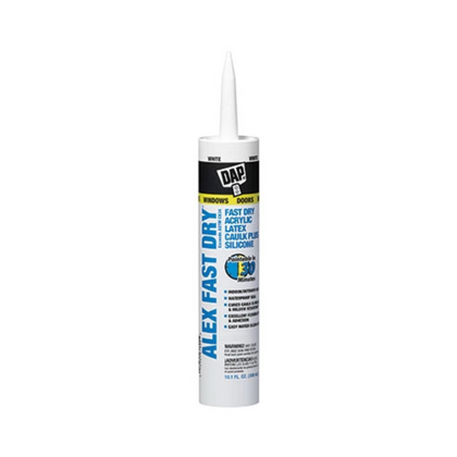 Hardware Store USA | 10.1OZ WHT Alex Caulk