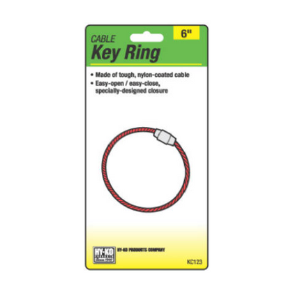 Hardware Store USA | Cable Key Ring | Pack Of 5