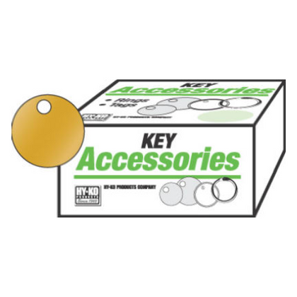 Hardware store usa |  100PK 1-3/8 BRS Key Tag | KB148 | HY-KO PROD CO