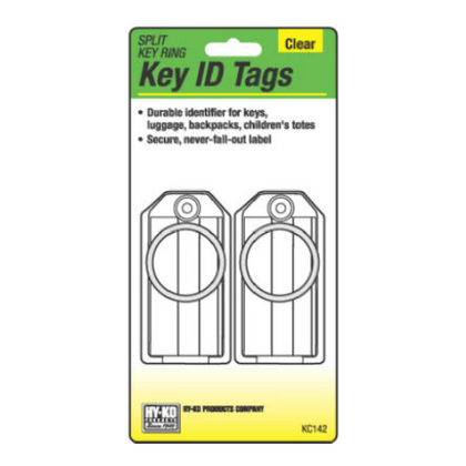 Hardware Store USA | 2PK Key Tag/Split Ring | Pack Of 5