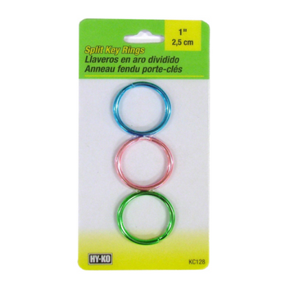 Hardware Store USA | 3PC 3In1 Split Key Ring | Pack Of 5