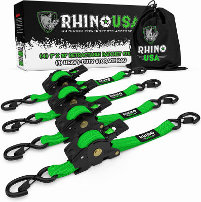 Hardware Store USA | 4PK1x10 GRN Ratch Strap