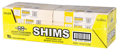 Hardware Store USA | 42PK3/8x1-3/8x12 Shim | Pack Of 12