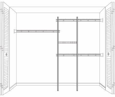 Hardware Store USA | 5'-8'S&R Closet Org Kit