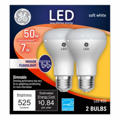 Hardware Store USA | GE 2PK 7W SW R20 Bulb