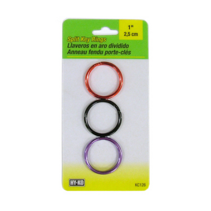 Hardware Store USA | 3PC 3In1 Split Key Ring | Pack Of 5