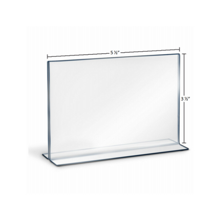 Hardware Store USA | 5.5x3.5Tabl Sign Holder | Pack Of 6