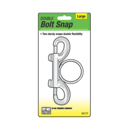 Hardware Store USA | DBL Bolt Snap/Spl Ring | Pack Of 5