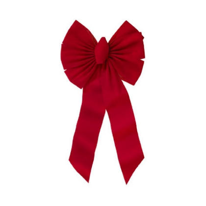 Hardware store usa |  7 Loop RED Velvet Bow | 7355 | HOLIDAY TRIM