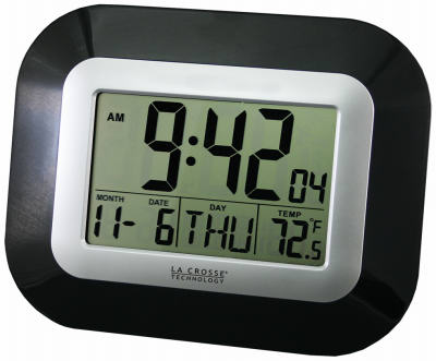 Hardware store usa |  Atomic DGTL Wall Clock | WT-8005U-B | LA CROSSE TECHNOLOGY LTD