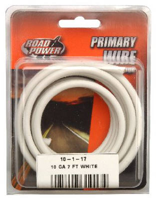 Hardware store usa |  7' WHT 10GA Prim Wire | 55671933 | SOUTHWIRE COMPANY LLC