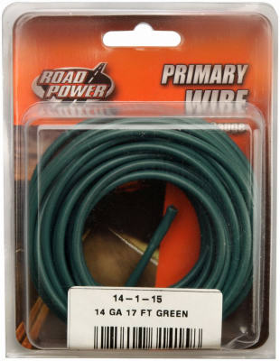 Hardware store usa |  17' GRN 14GA Prim Wire | 56421933 | SOUTHWIRE COMPANY LLC