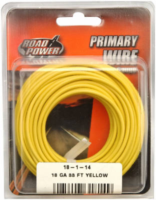 Hardware store usa |  33' YEL 18GA Prim Wire | 55843833 | SOUTHWIRE COMPANY LLC