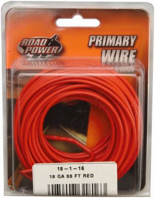 Hardware store usa |  33' RED 18GA Prim Wire | 55667433 | SOUTHWIRE COMPANY LLC