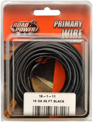 Hardware store usa |  33' BLK 18GA Prim Wire | 55667333 | SOUTHWIRE COMPANY LLC