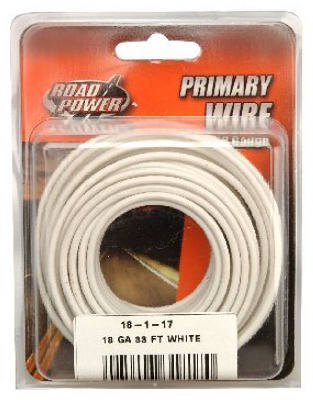 Hardware store usa |  33' WHT 18GA Prim Wire | 55667233 | SOUTHWIRE COMPANY LLC