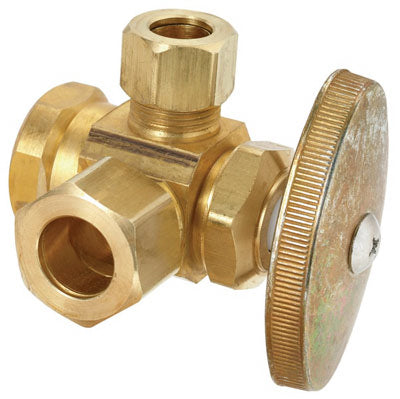 Hardware Store USA | 1/2x3/8Dual Out Valve