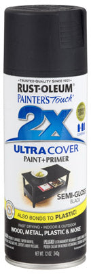 Hardware store usa |  PT2X 12OZ SG BLK Paint | 334097 | RUST-OLEUM