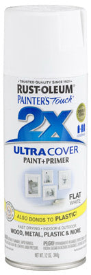 Hardware Store USA | PT2X 12OZ FLT WHT Paint