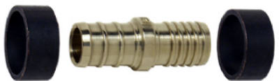 Hardware Store USA | 3/8x3/8BRS Pex Coupling