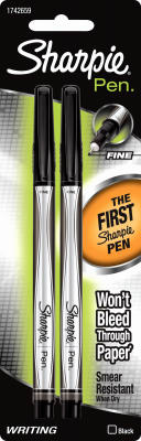 Hardware store usa |  2CT Sharpie BLK Pen | 1742659 | NEWELL BRANDS DISTRIBUTION LLC